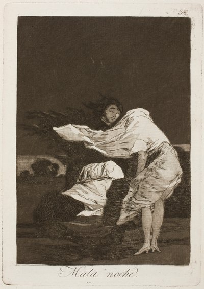 悪い夜 作： Francisco de Goya